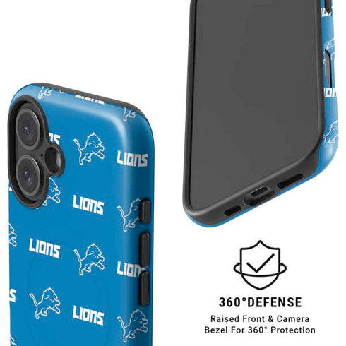 NFL Detroit Lions Blitz Series iPhone 16 Plus Magsafe Impact Case